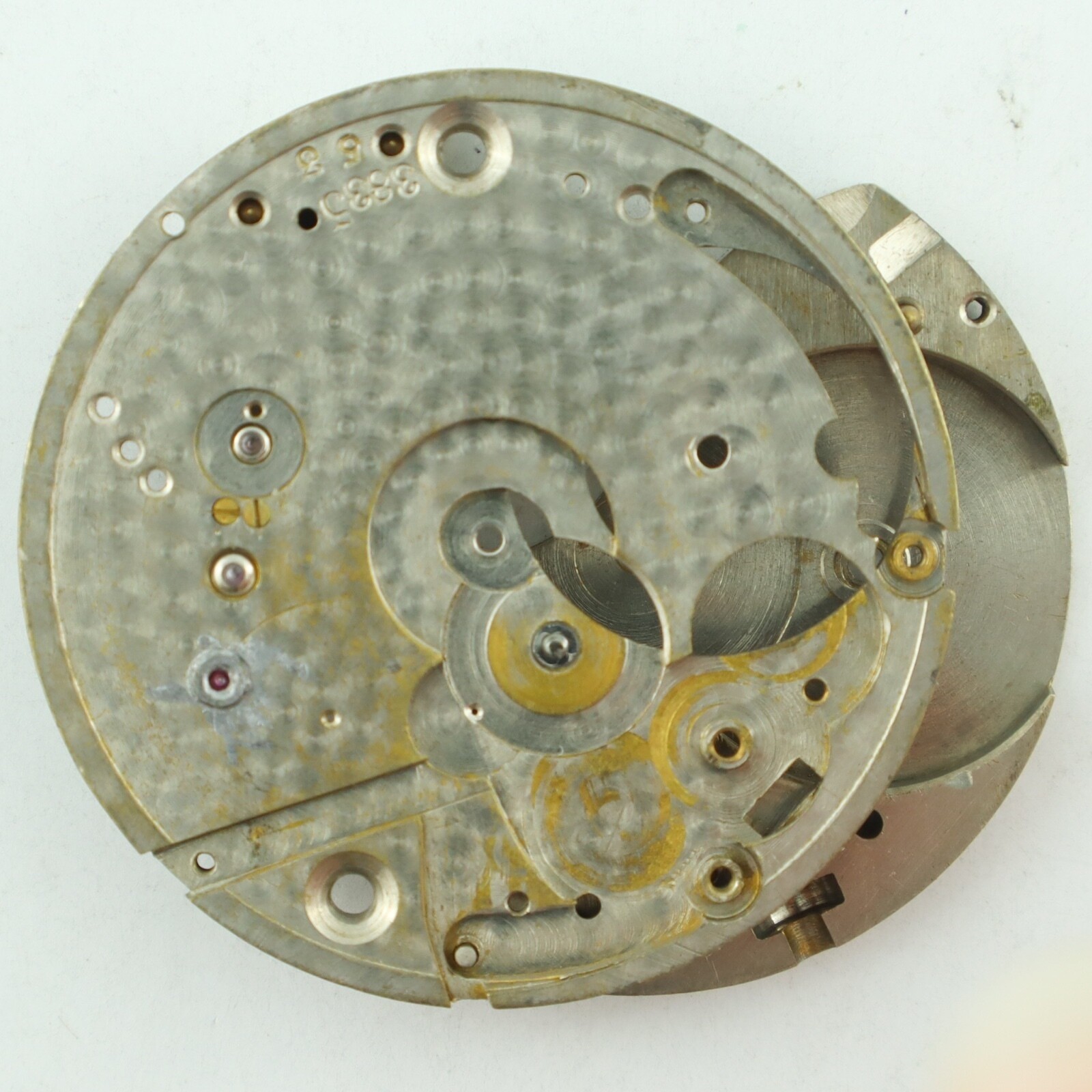 Antique 36.7mm Agassiz Private Label Hunter Pocket Watch Movement for Parts
