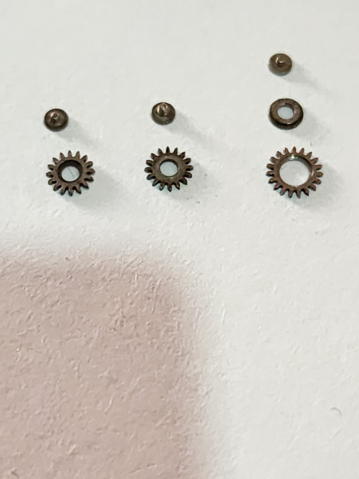 Crown Wheels set of CYMA Cal R.486. Used. Good working condition.