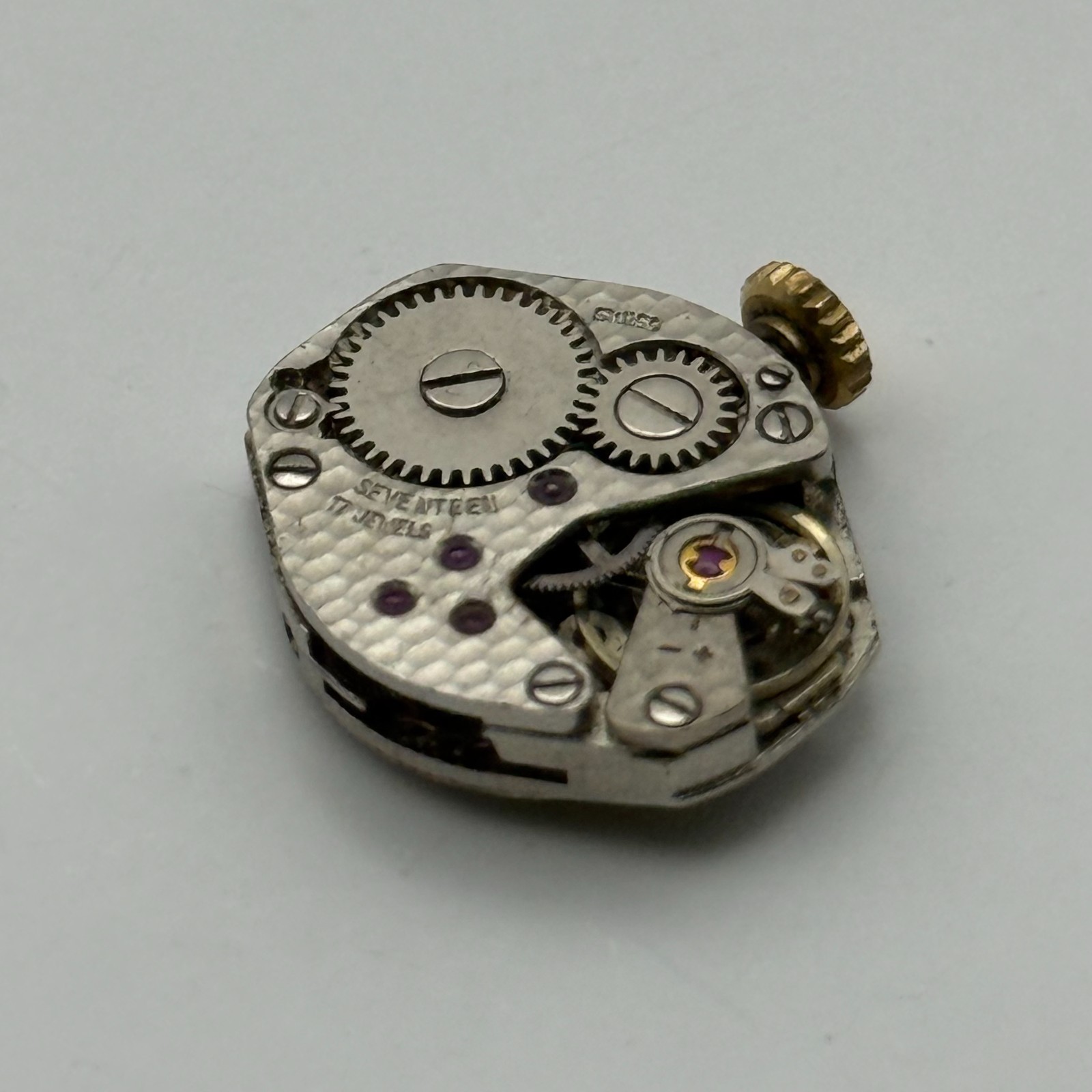 FHF 69-21 Watch Movement Perona 17 Jewels Swiss Manual Wind Parts Repair 15.3mm