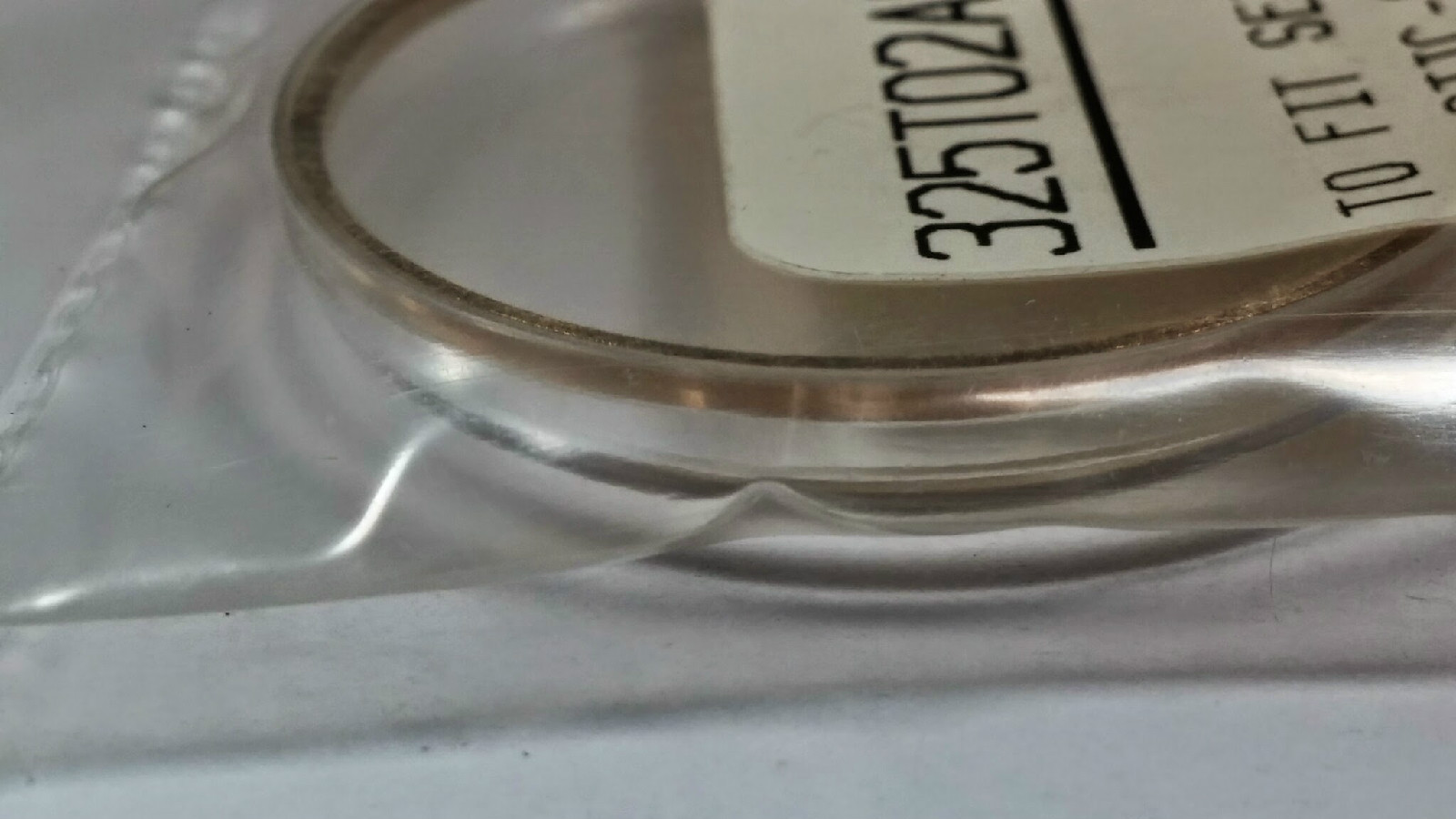 to fit 325T02ANGO Gold rim, Watch Glass Crystal, – watch part