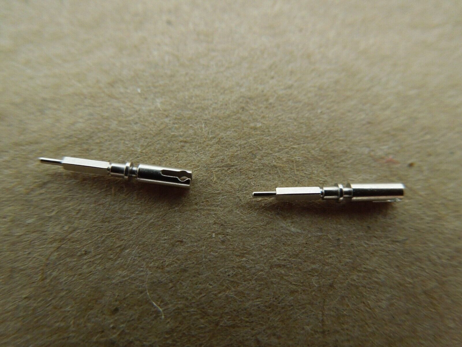 PAIR OF LONGINES CALIBER 23Z SPLIT STEMS ~ FEMALE ~ NOS FROM WATCHMAKER ESTATE