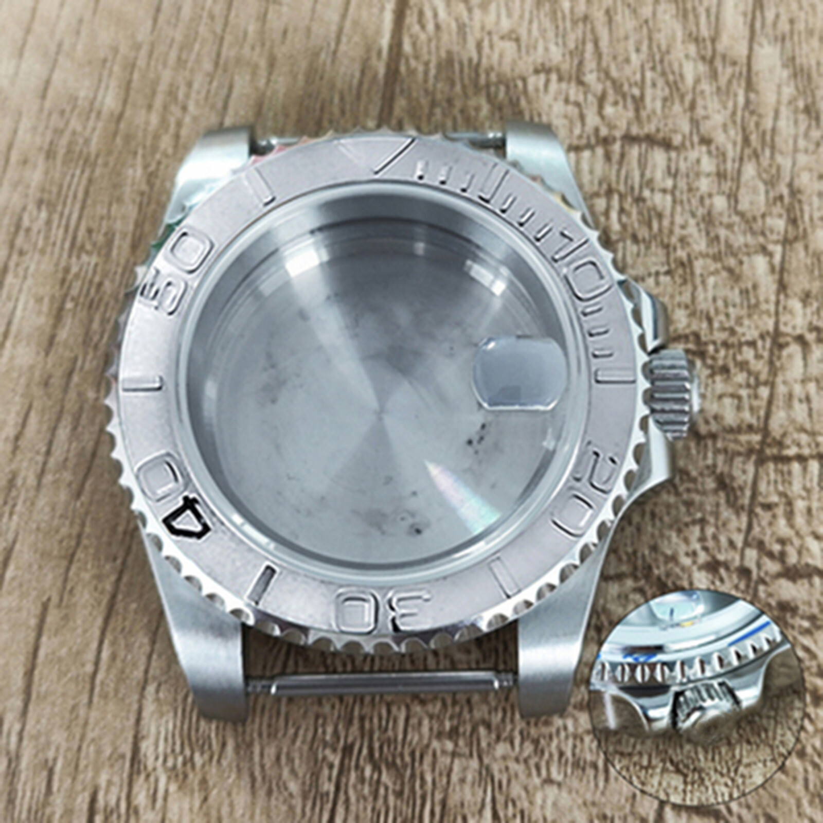 40mm Stainless Steel Watch Case Sapphire Glass Case for NH35 Mechanical Movement