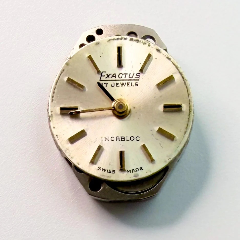 Exactus FHF 69-21 17J Swiss Watch Movement – For Spares or Repair
