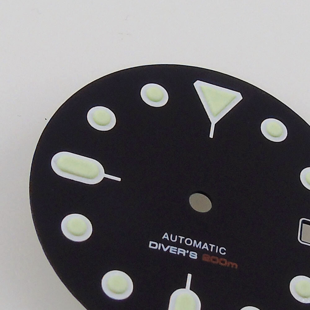Fit NH35 NH36 29mm Watch Dial Black/Blue/Green For 3.8 Crown Case Date Window