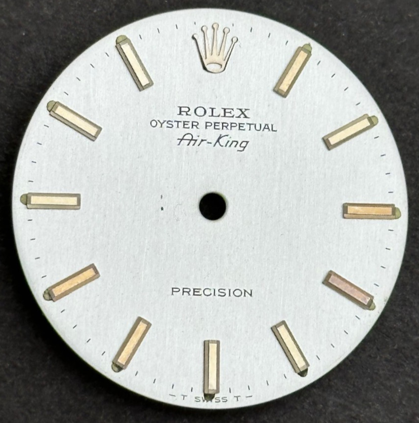 Vintage Rolex Oyster Perpetual Air-King Precision Watch Dial For 5500 34mm Case