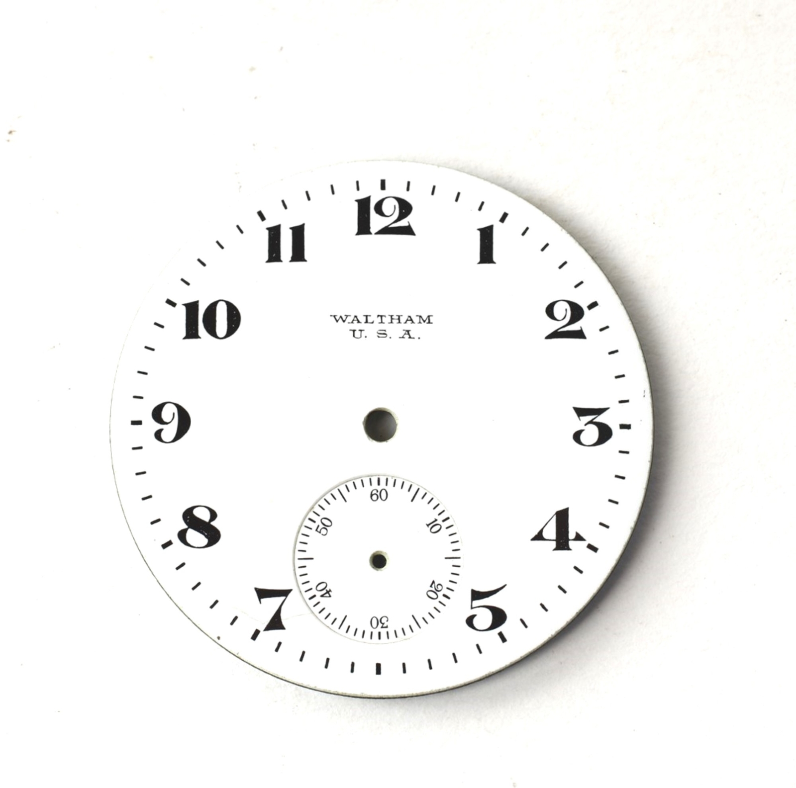 Waltham Pocket Watch Porcelain/Steel Dials-AA-108