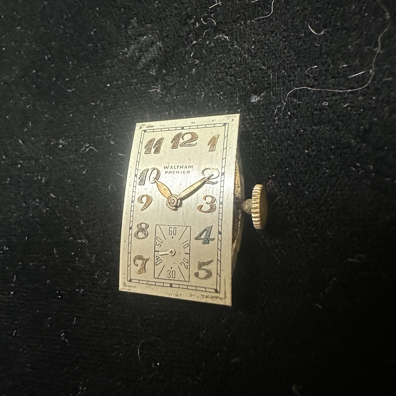 Waltham Premier 17j Watch Movement & Dial Parts Or Repair