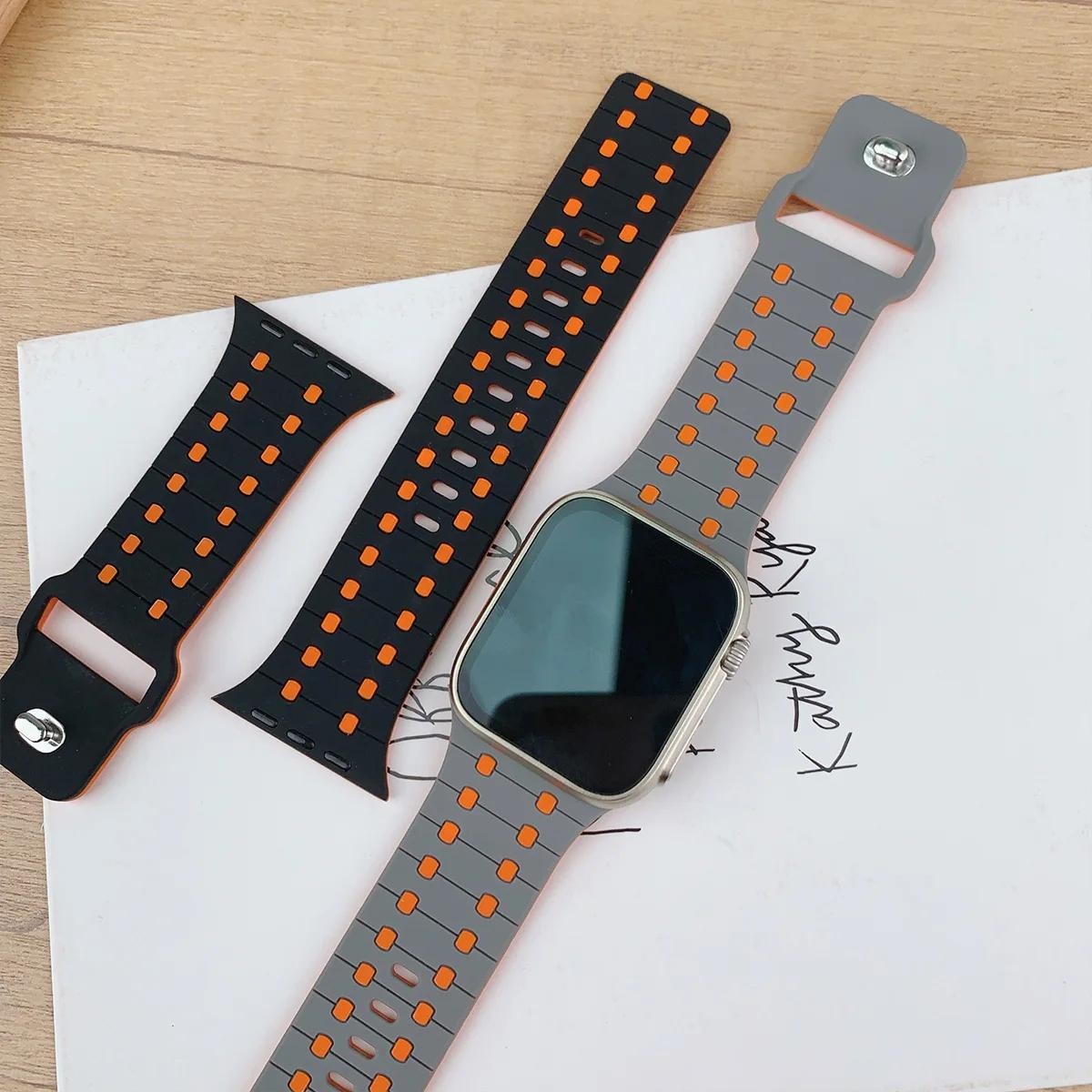 Silicone Band for Apple Watch Strap for Iwatch 11 10 9 8 7 6 5 3 Se Ultra3 2 1