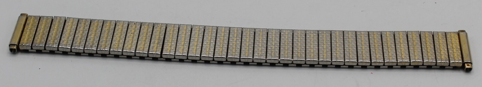 Vintage Silver / Gold Metal Metallic Stretch Band 19mm width 167mm long Speidel