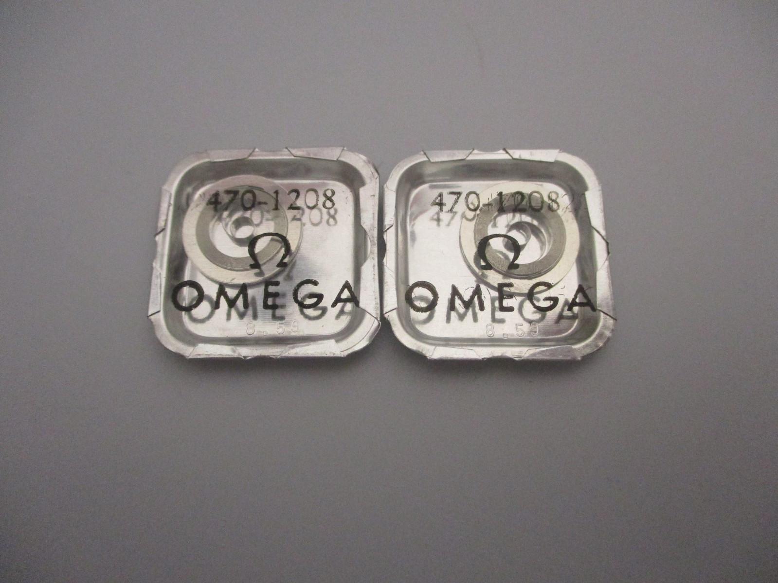 2x Genuine OMEGA 470-1208 or 470 1208 Watch Part Mainspring *Rare New-Old-Stock*