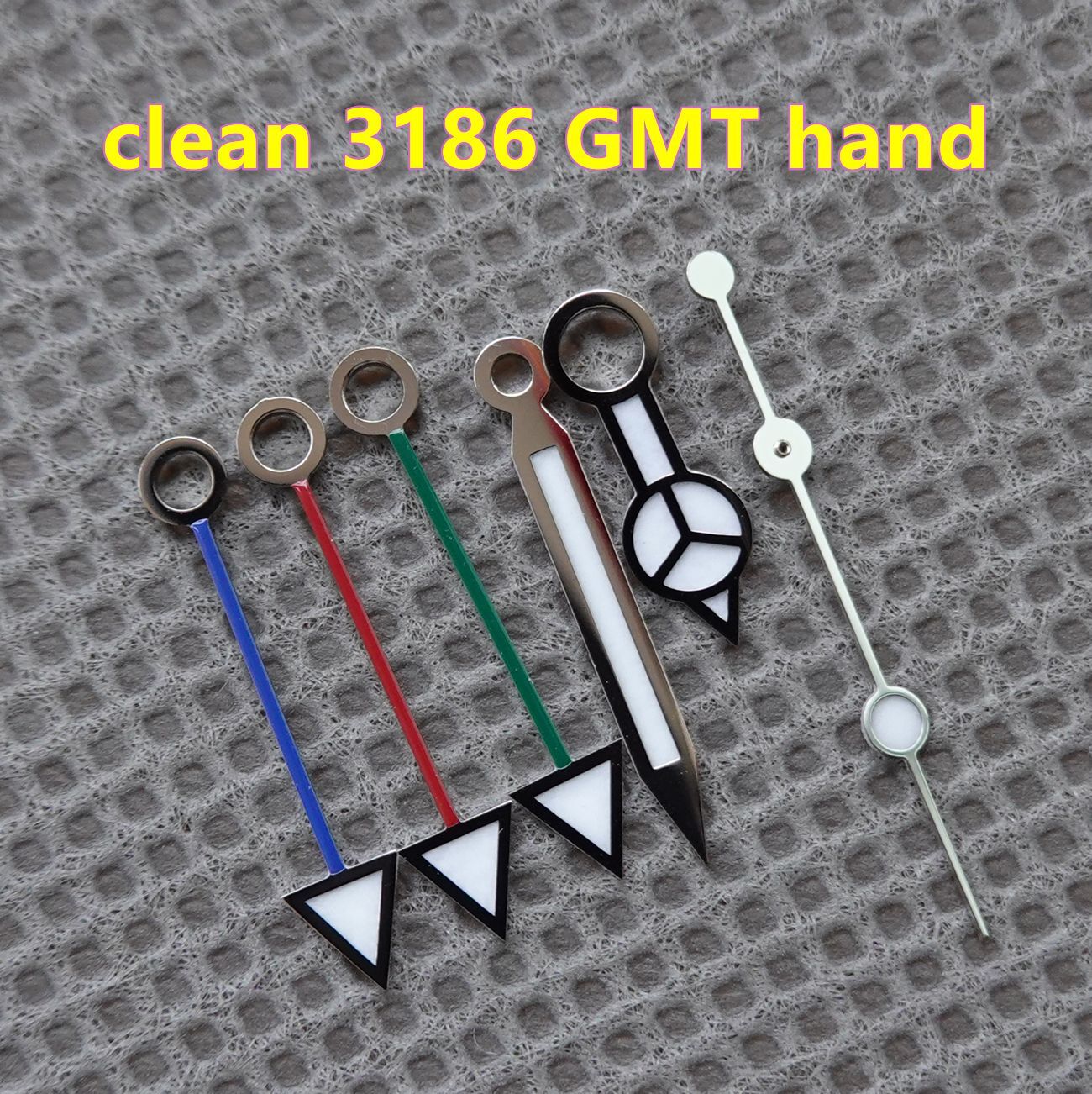 Clean Watch Parts GMT 3186 Movement Blue Luminous Watch Hands 116710/126710