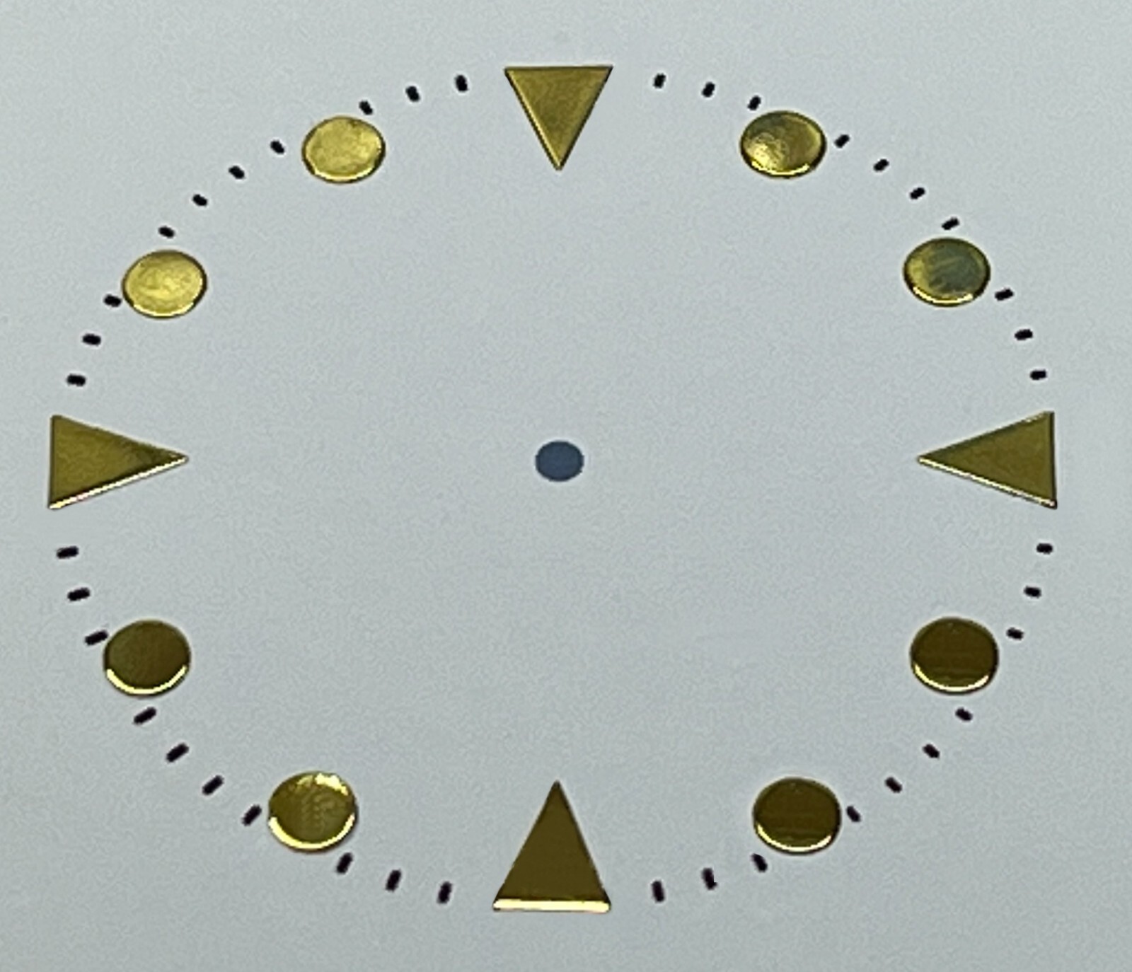 Watch Dial Hour SILVER NICKEL plate Markers Numerals Triangle Rectangle indexes