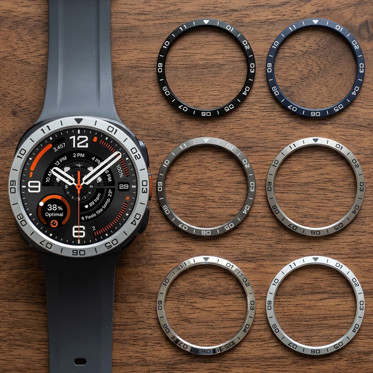 PC Engraved Scale Bezel Ring Cover For Samsung Galaxy Watch Ultra 2 2026 47mm