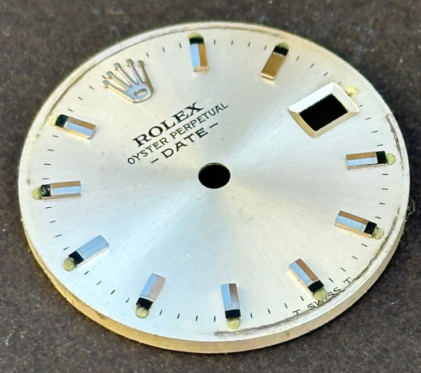 Vintage Rolex Oyster Perpertual Date Watch Dial For 26mm Case 6517 6519 6917