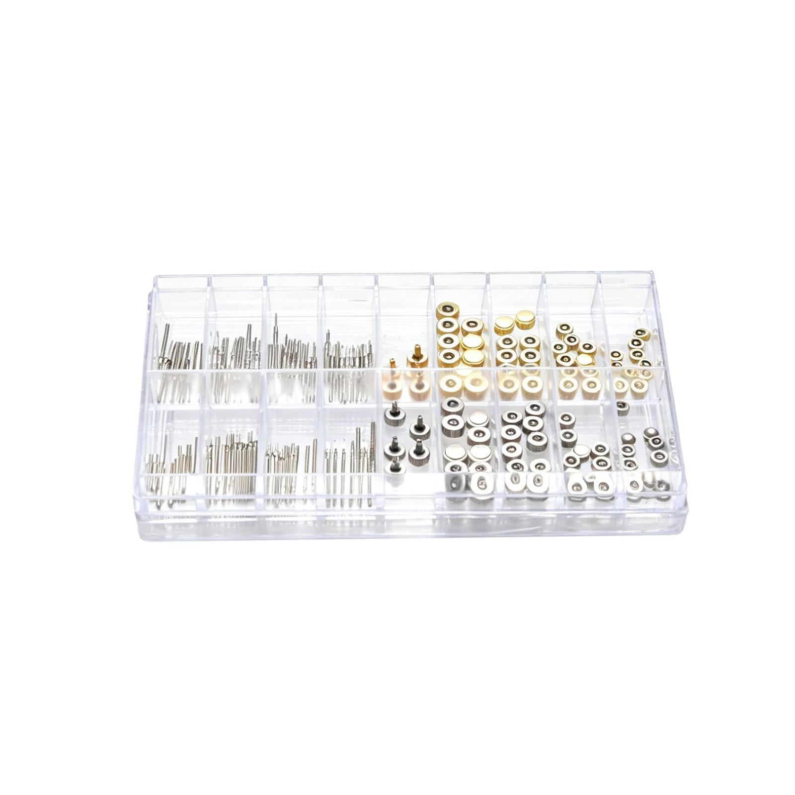 1 Set Watch Stem Watch Crown Parts Box Set Assortment Quartz Watches Parts