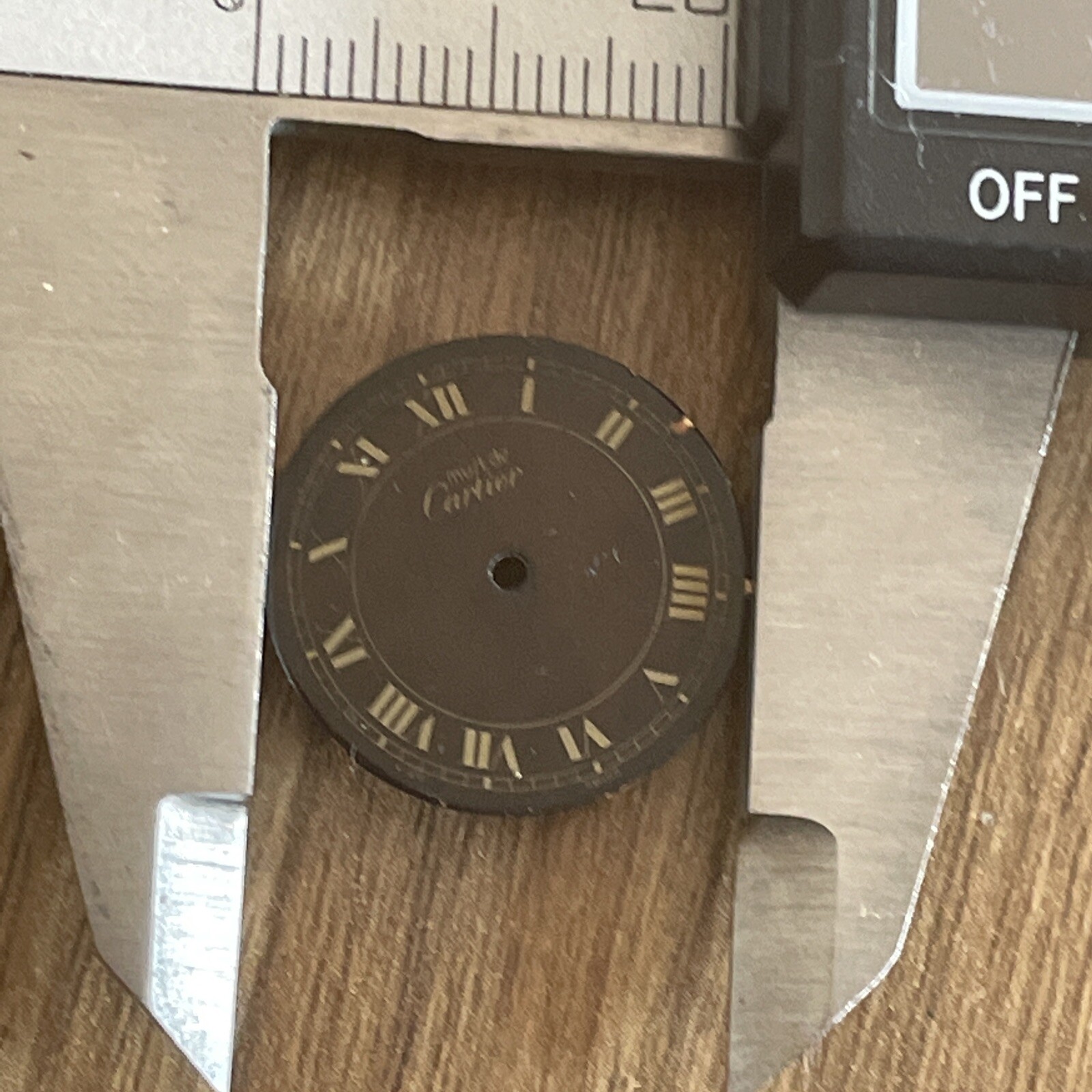 Auth Used Cartier 20mm Black Dial