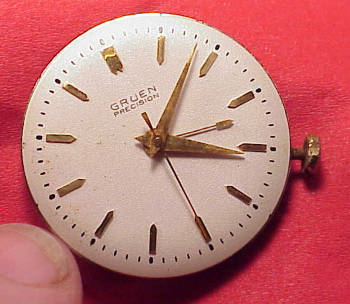 Armbandwecker Gruen 920 SS Duotone Pierce 135 ALARM WRISTWATCH MOVEMENT ONLY