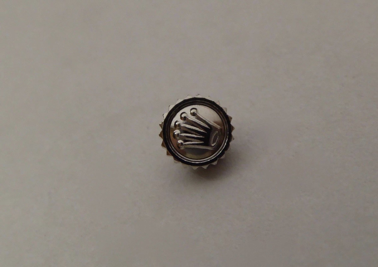 Rolex Crown White Gold 24-500500-9 New Old Stock Genuine Rolex Part 4.0mm