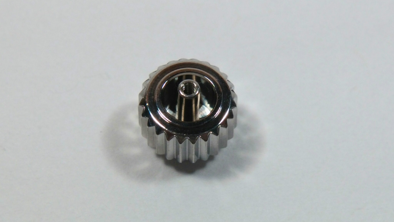 IWC 6mm S/S crown. says “PROBUS SCAFUSIA, IWC”, not screwdown, waterproof, 6mm