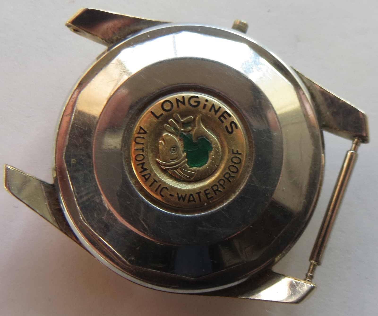 Longines mens wristwatch gold filled case ref 9042 screw back 34 mm in diameter
