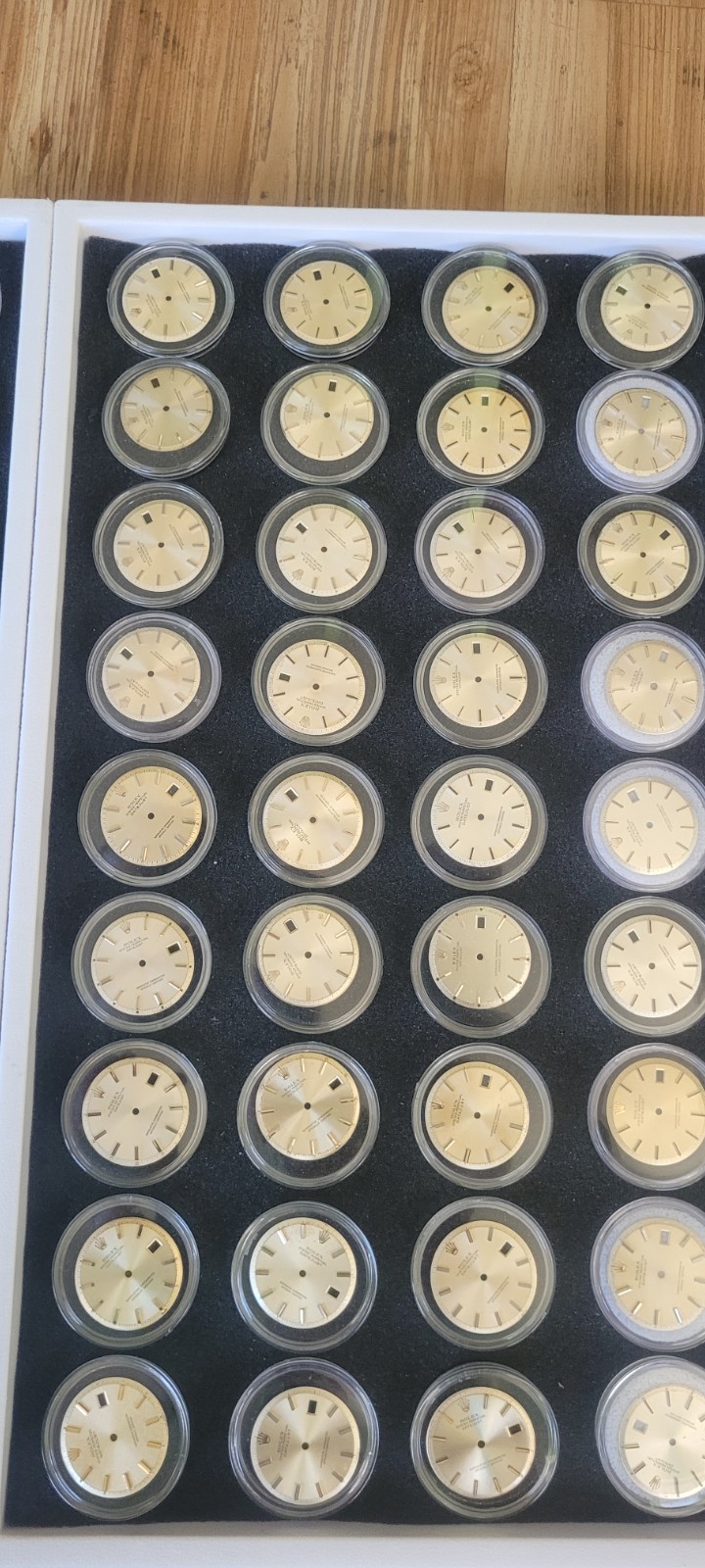 Rolex 36mm datejust all genuine 72 pie pan 1601 and 16013 Q-set dials to restore