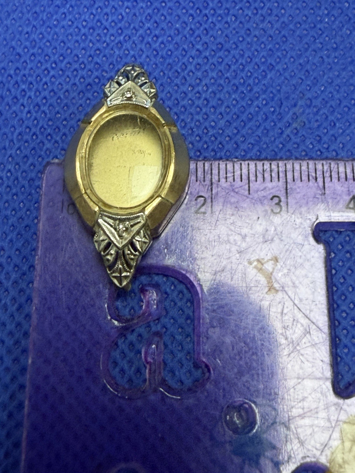 VINTAGE RARE BULOVA M1 LADIES 10K TWO TONES GOLD FILLED WRIST WATCH CASE ONLY
