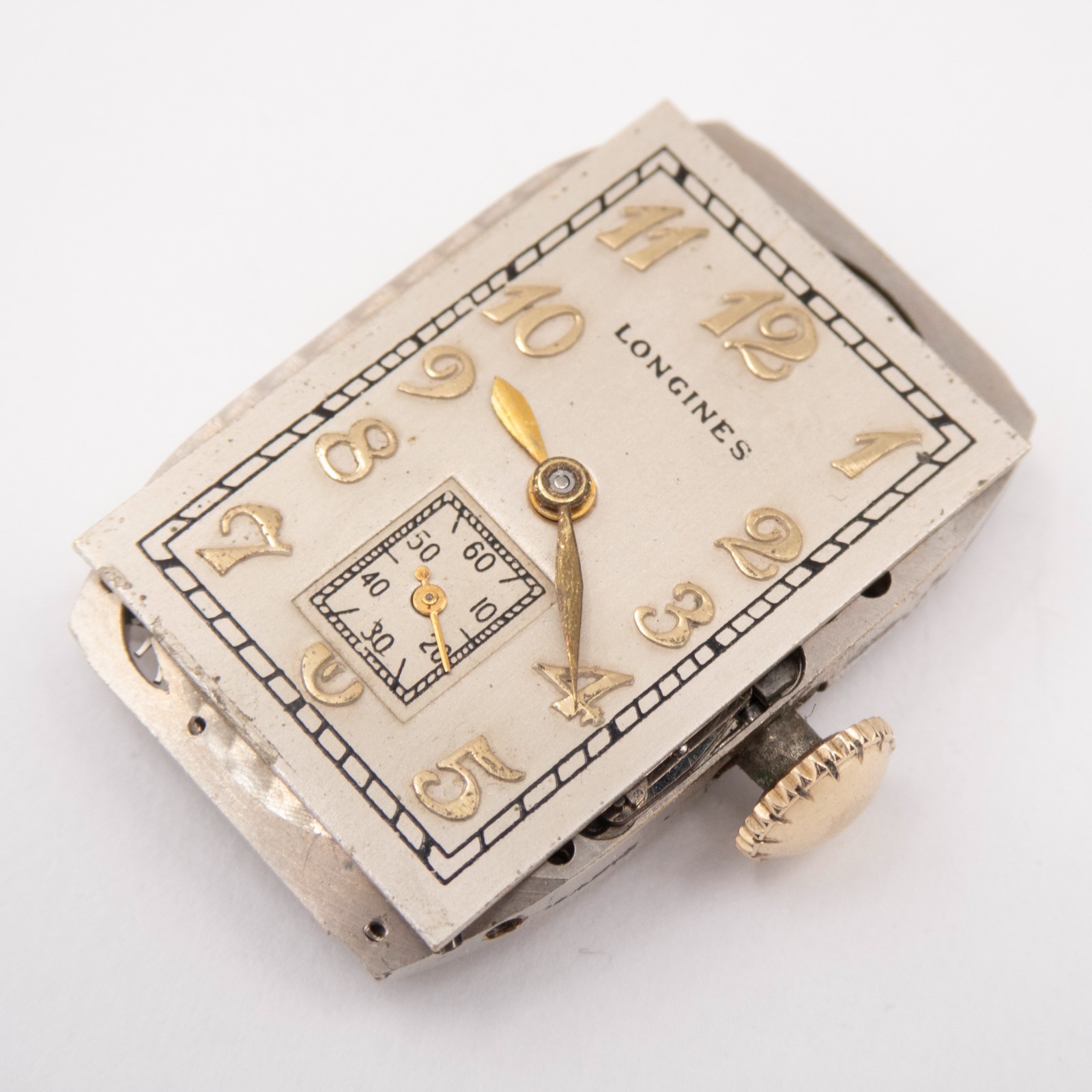 Vintage Longines Caliber 9L 17-Jewel Wristwatch Movement, Keeps Time
