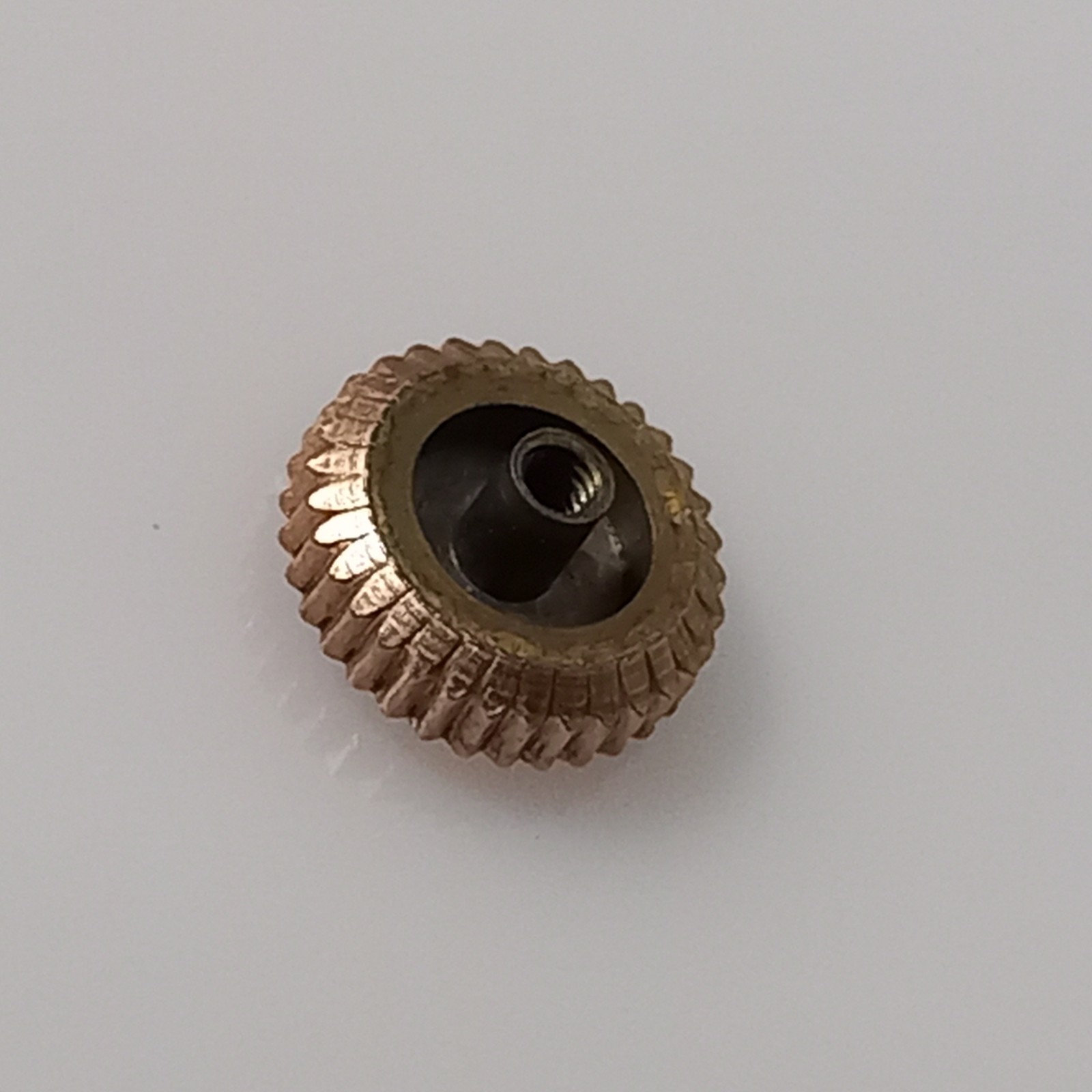 6.6mm Rose Gold Plate Crown For Vintage 1940-60s Swiss Chronographes Stem: 1.2mm