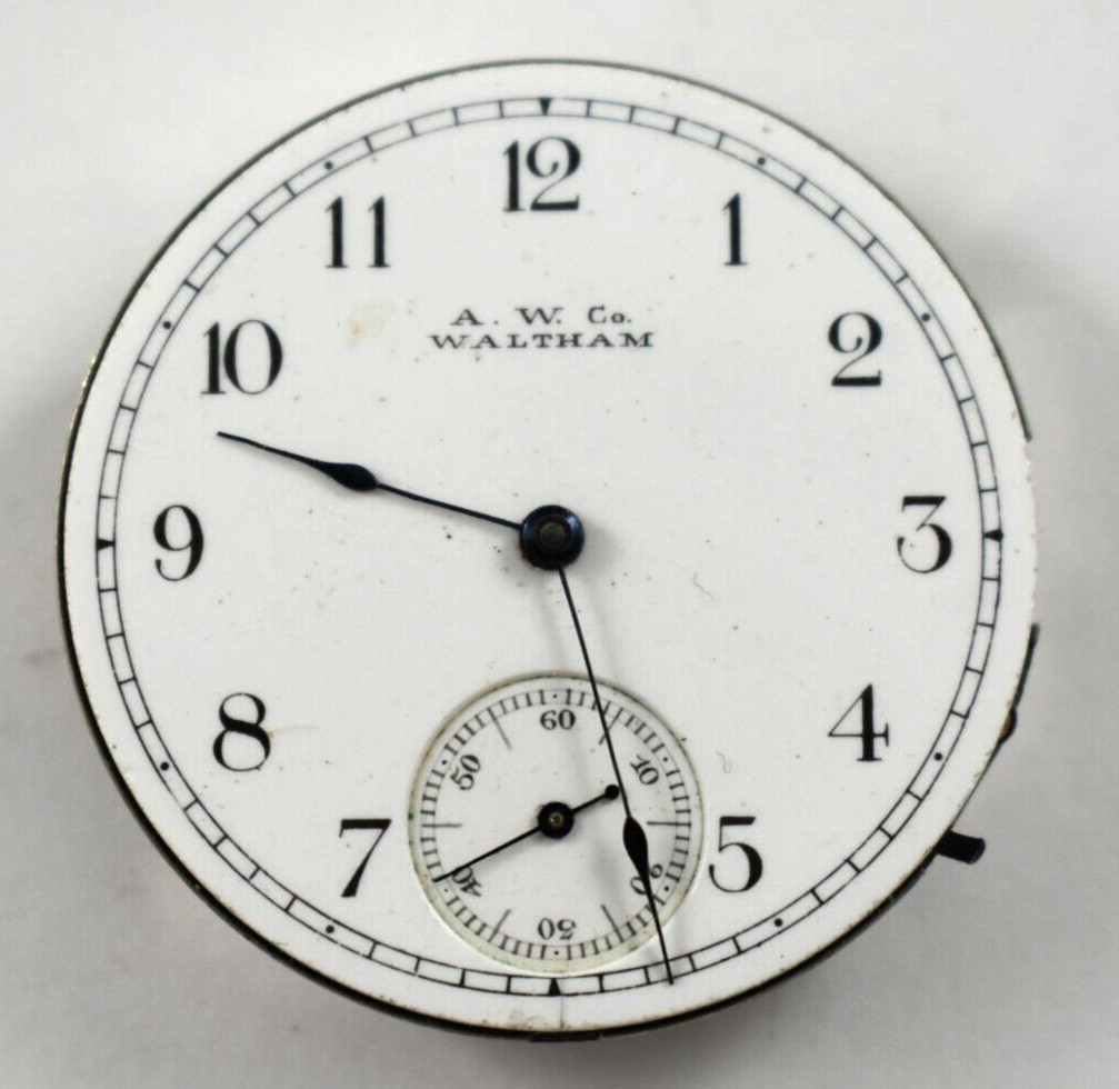 Vintage Waltham Royal 6s 13J Hunting Pocket Watch Movement lot.wc