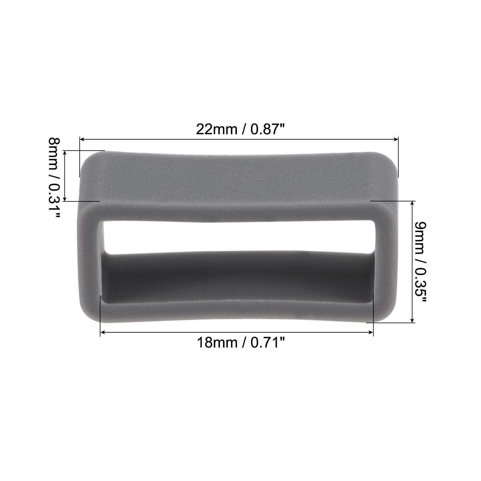 Slots strap watch, for 18mm strap watch, deep gray 4pcs