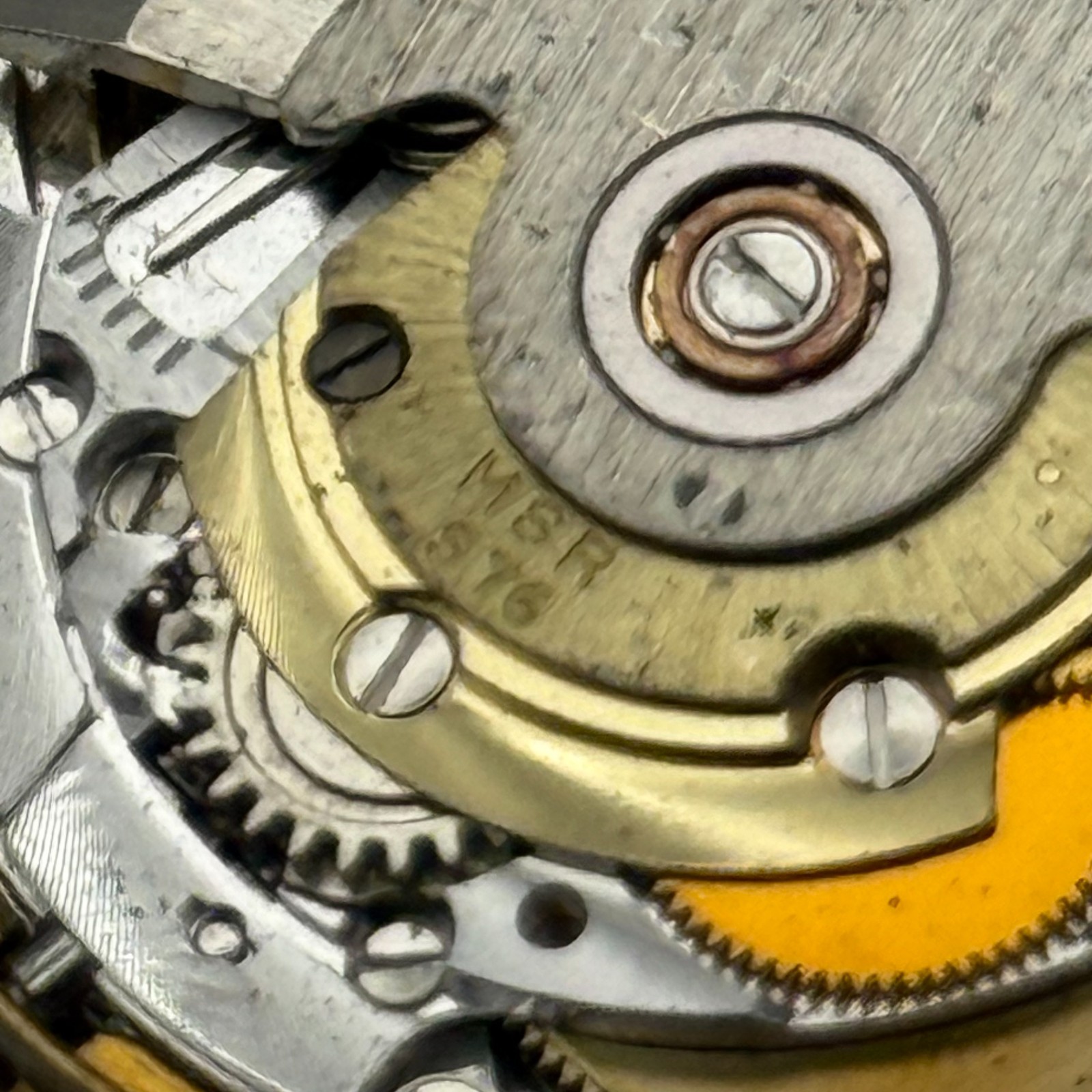 MSR S76/28 Watch Movement Garrard Date 21 Jewels Automatic Vintage Parts 30.5mm