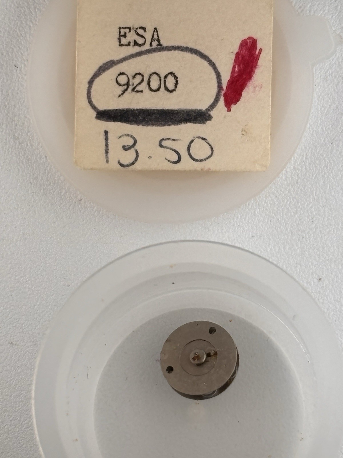 ESA 9200 Balance Wheel and Mainspring PREOWNED UNTESTED