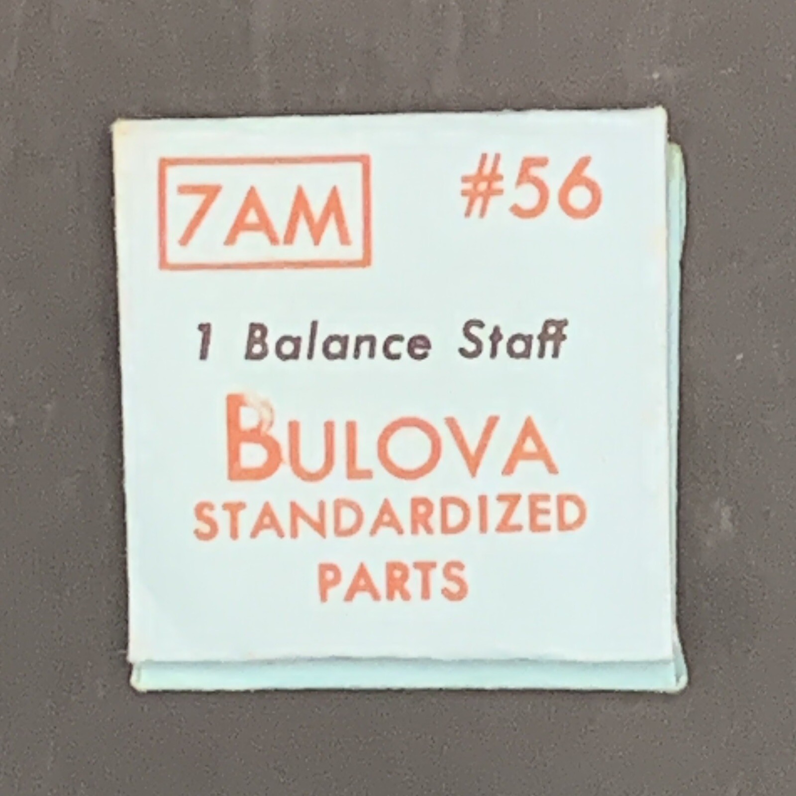 Genuine Vintage Bulova Cal. 7AM 7AMC 7ASC Balance Staff #56 New NOS