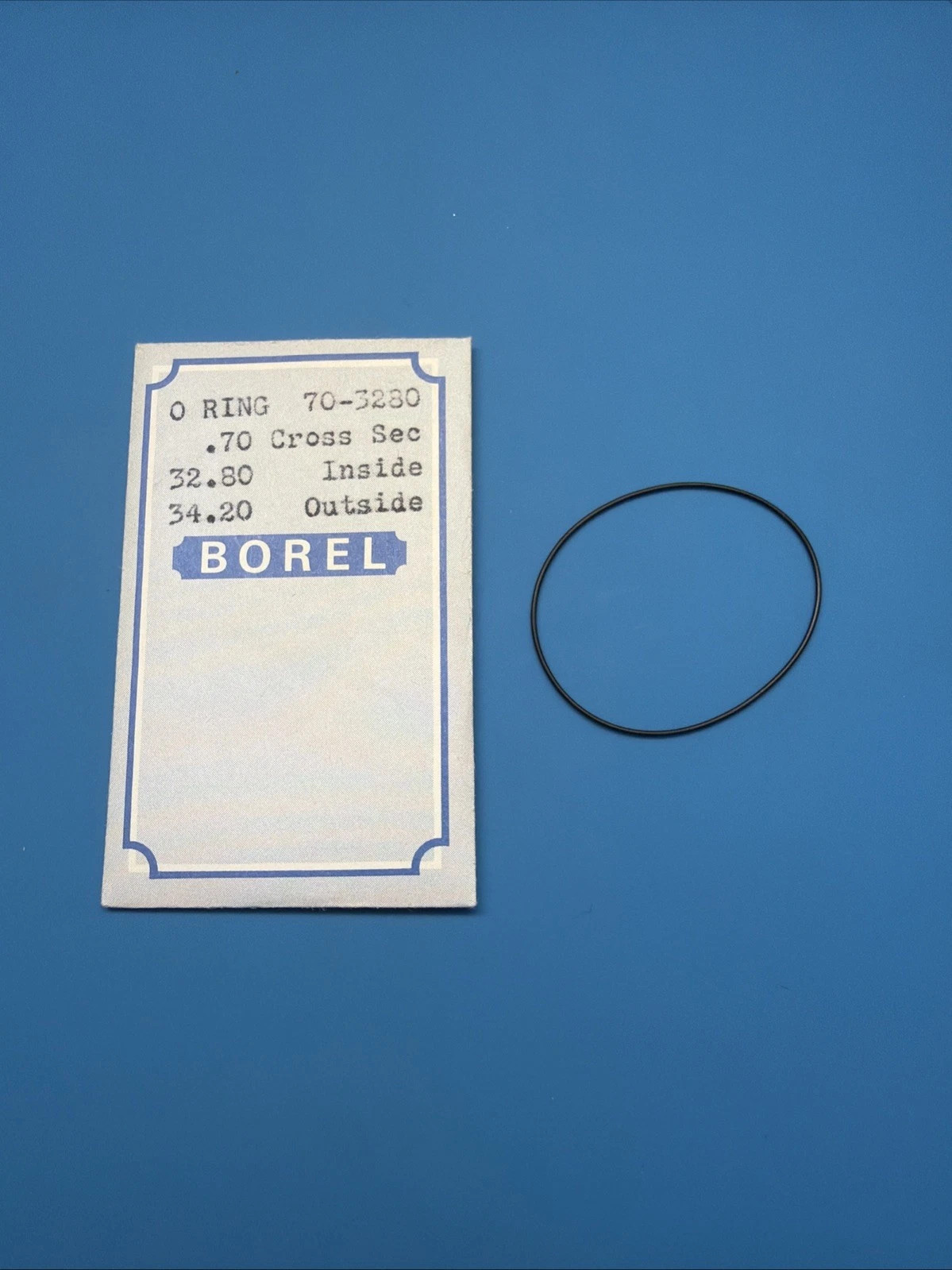 Borel O-Ring 70-3280 Watch Gasket 32.80mm ID x 34.20mm OD x 0.70mm CS