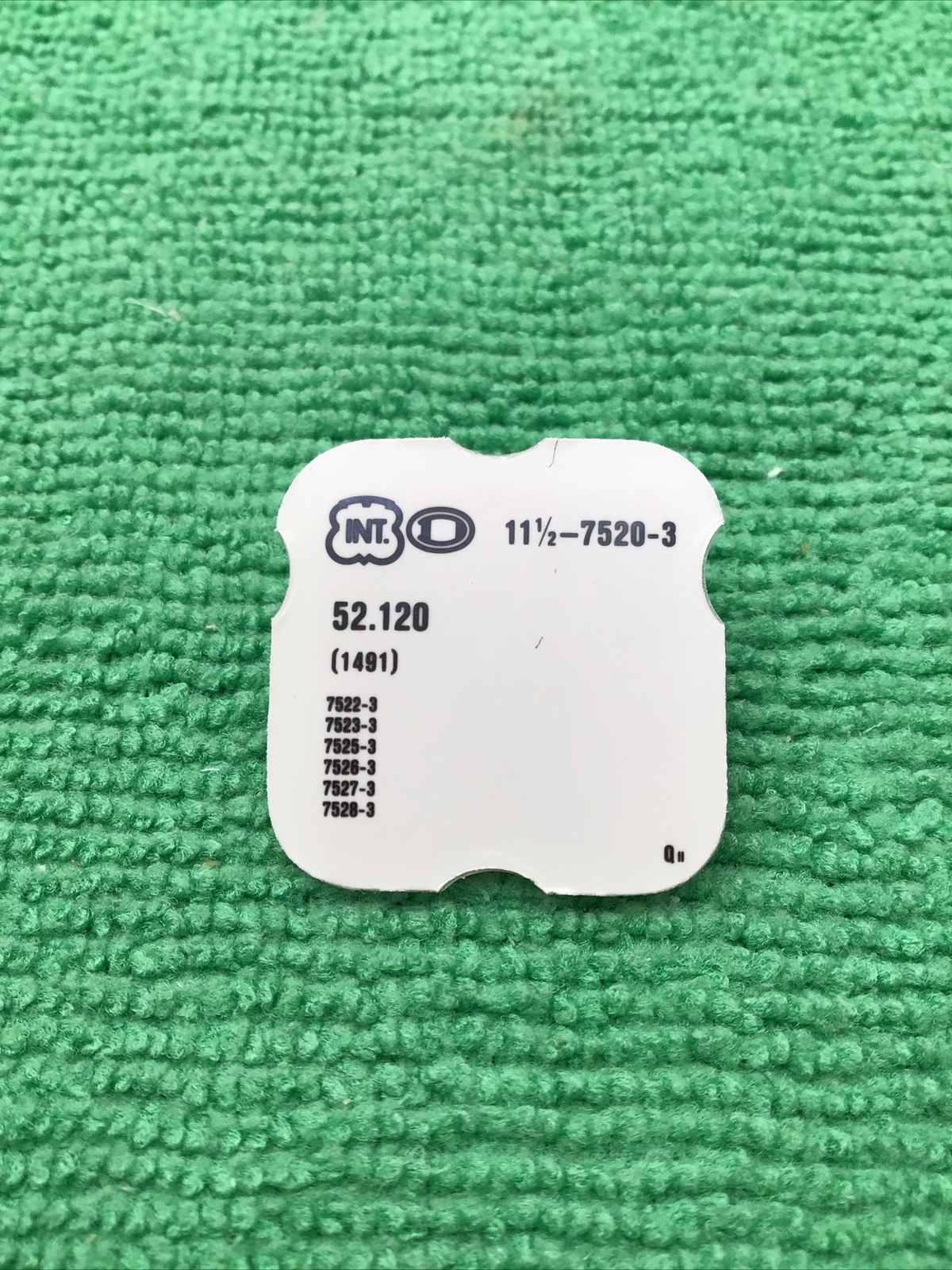 INT D Cal. 7520-3 Watch Part 1491, Auto 9162