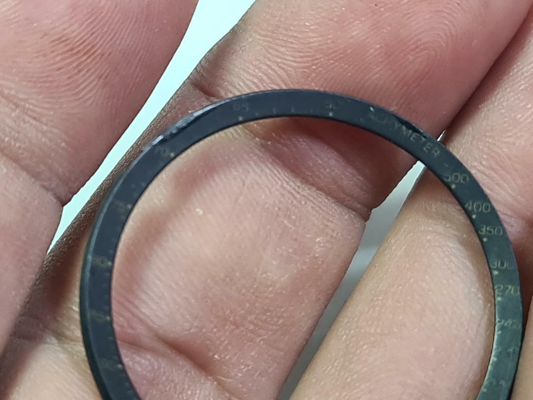 GENUINE USED DIAL RING CHAPTER RING SEIKO BLACK GOLD PANDA 6138-8020 6138-8021
