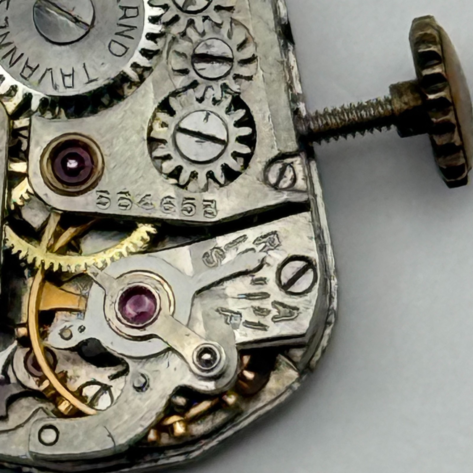 Cyma R433 Watch Movement Tavannes 17Jewels Swiss Manual Wind Parts Repair 11.3mm