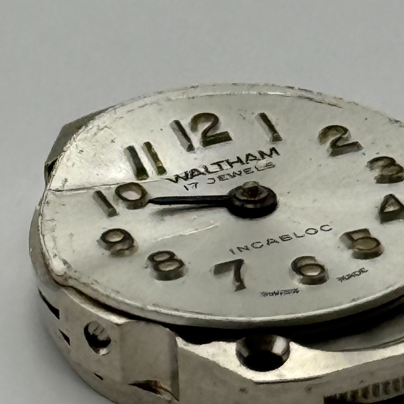 FHF 69-21 Watch Movement Waltham 17 Jewels Swiss Manual Wind Parts Repair 15.3mm