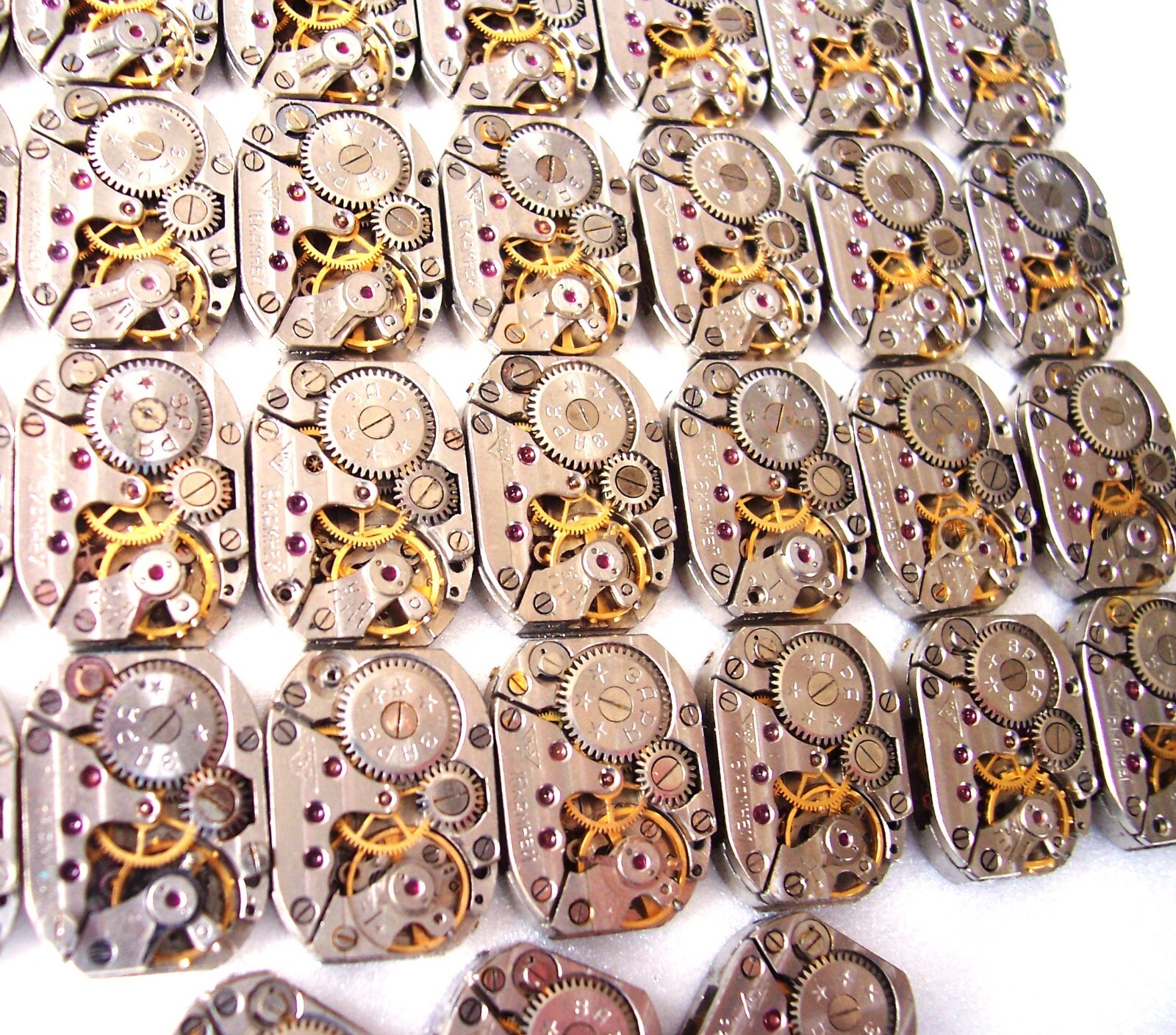 Lot 56 ladies watch movements Zarja Geneve Waves Anglage 14×18 mm Steampunk Art