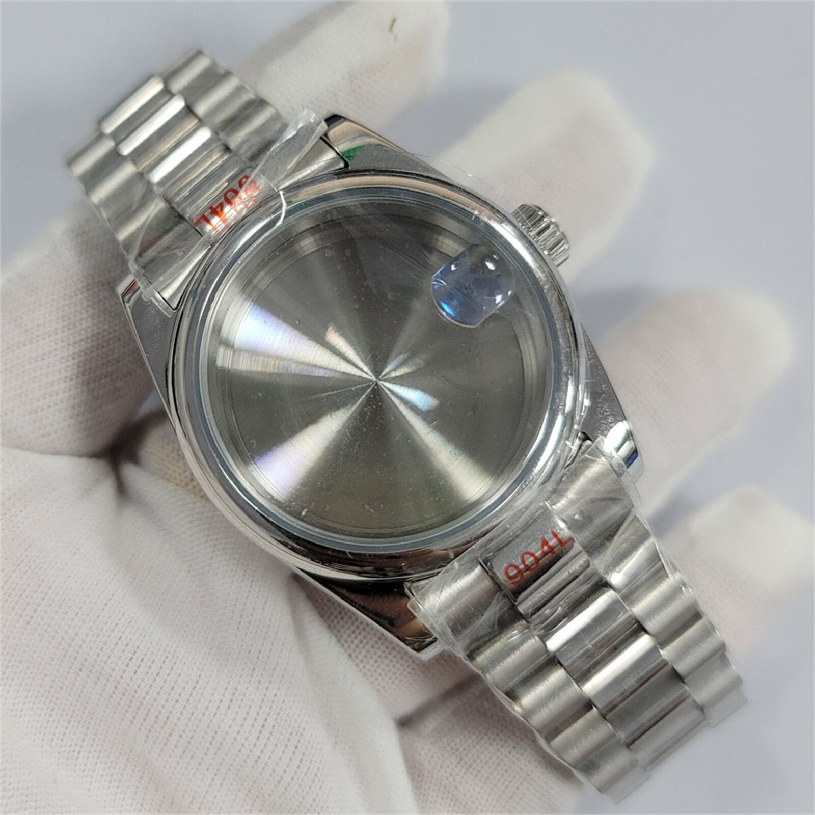 ​36/39MM Modified Steel Watch Case + Sapphire Glass Watchband for NH35/36/4R/7S