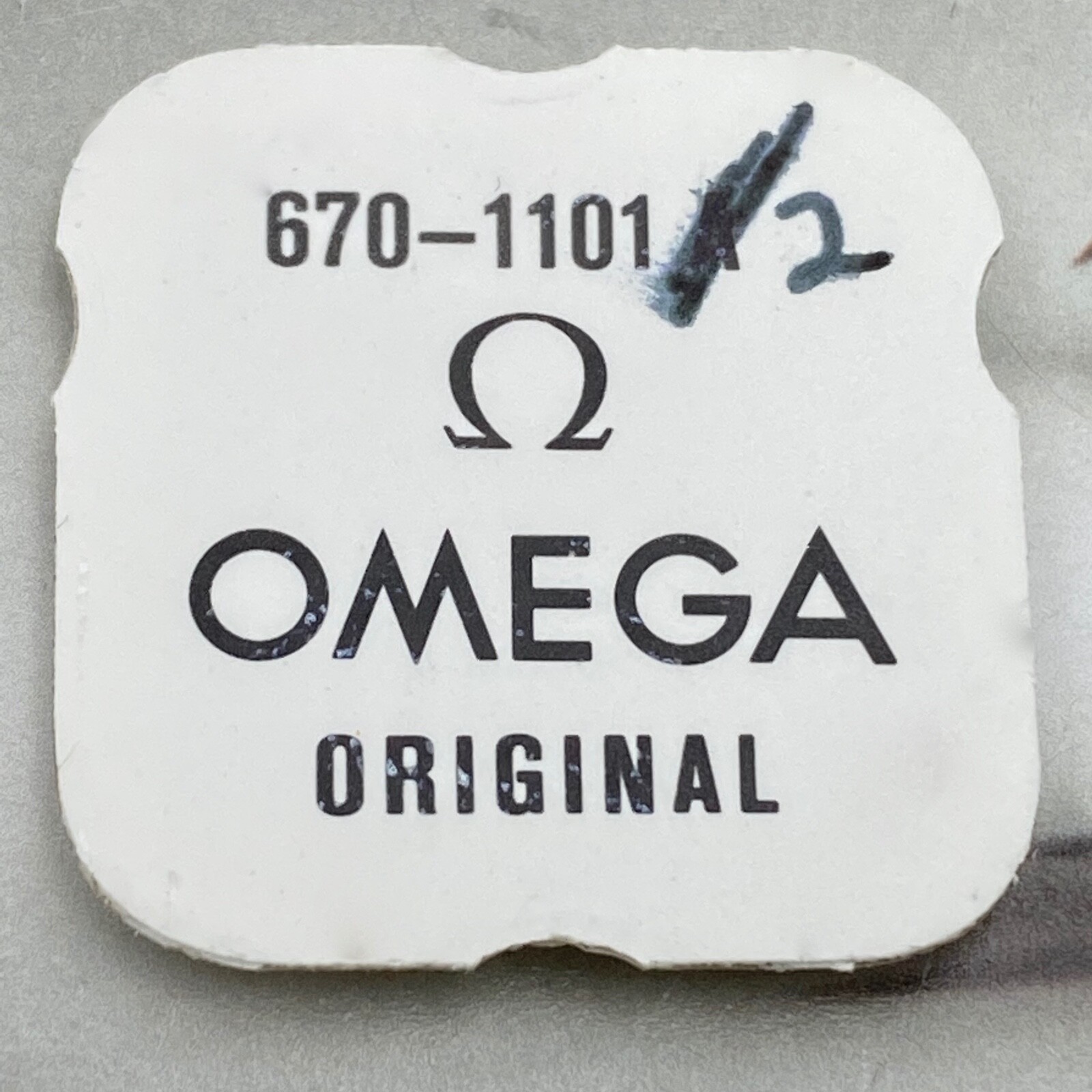 Genuine Omega 670-1101/2 Crown Wheel & Core. Seal Package