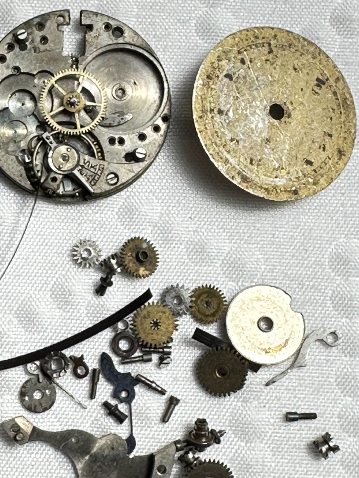 Vintage Watch Random Parts Steampunk Craft Assemblage Art Lot NOT WORKING 22-10