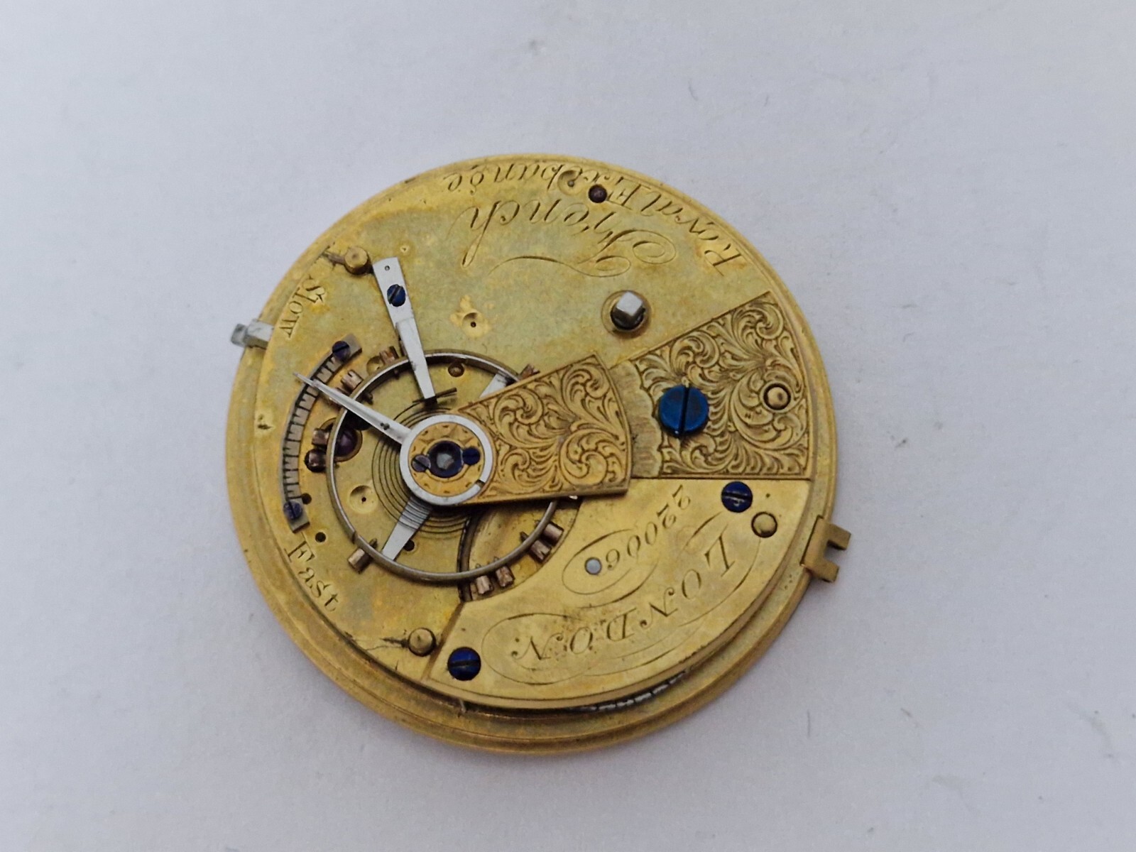 French Royal Exchange London 22006 Key Wind-Pocket Watch Movement