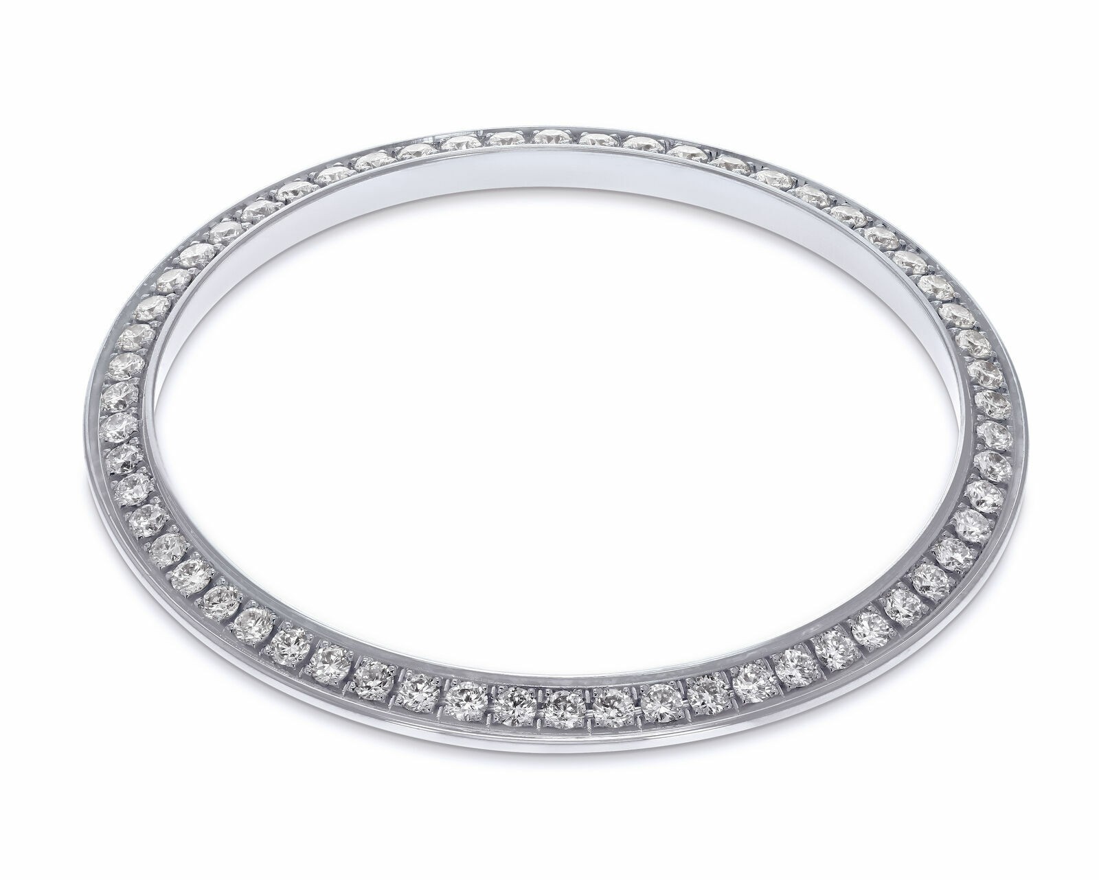 STEEL NATURAL DIAMOND BEZEL FOR DATEJUST ROLEX 16000, 16014, 16030, 16200, 16220