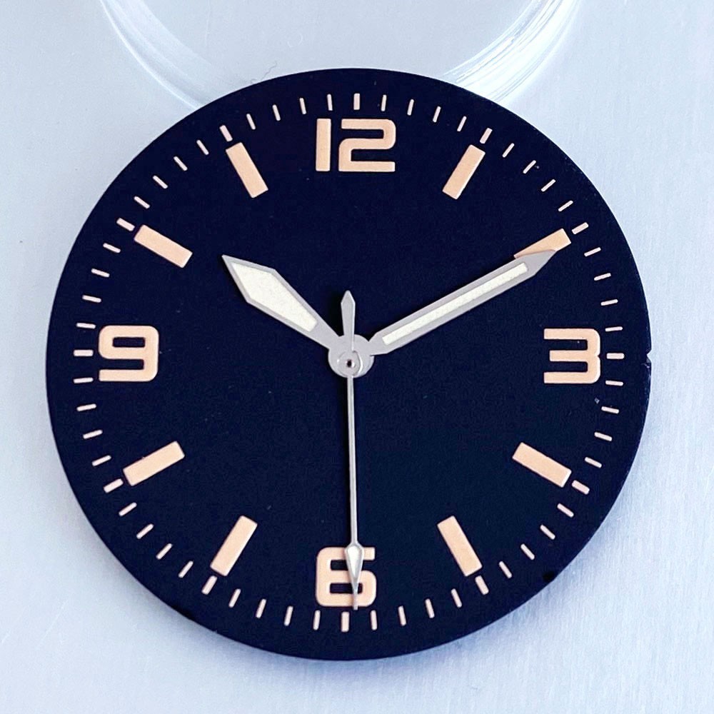 31mm No Logo Watch Dial Green Lume for NH35 NH36 ETA2824 PT5000 Movement Parts