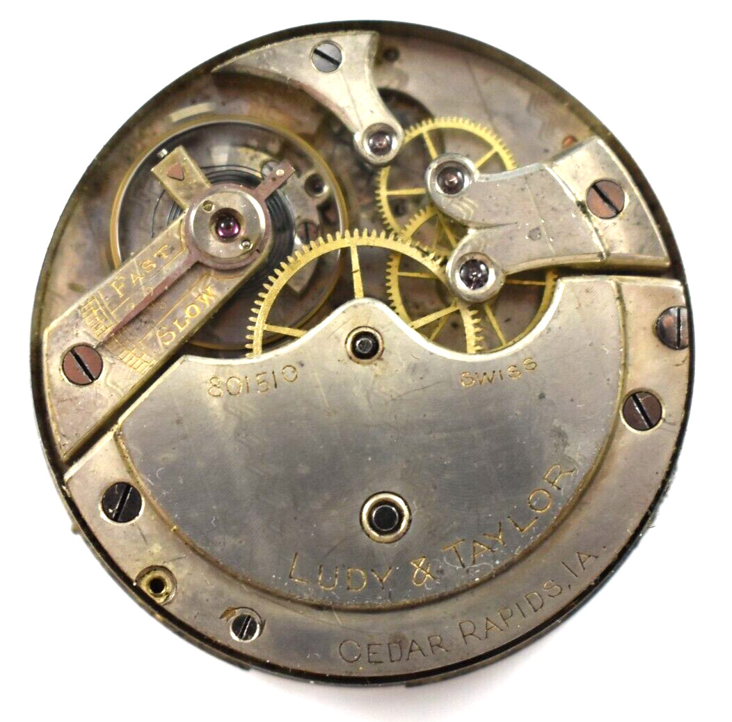 Vintage Longines? Private Label 40.70mm Hunting Pocket Watch Movement lot.eb