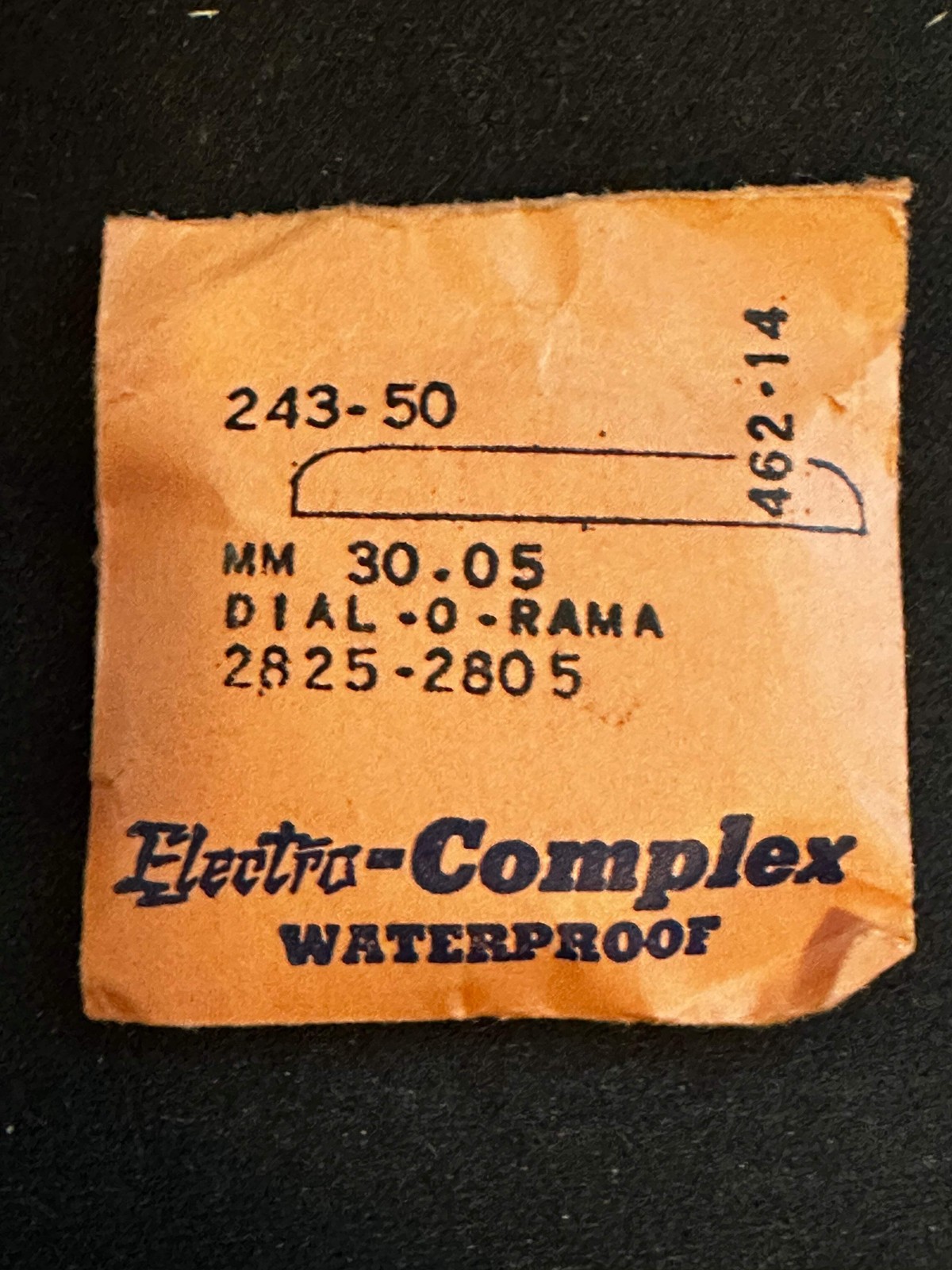 Electro-Seal #243-50 Wrist Watch Crystal 30.05mm for Benrus Dial-O-Rama – New