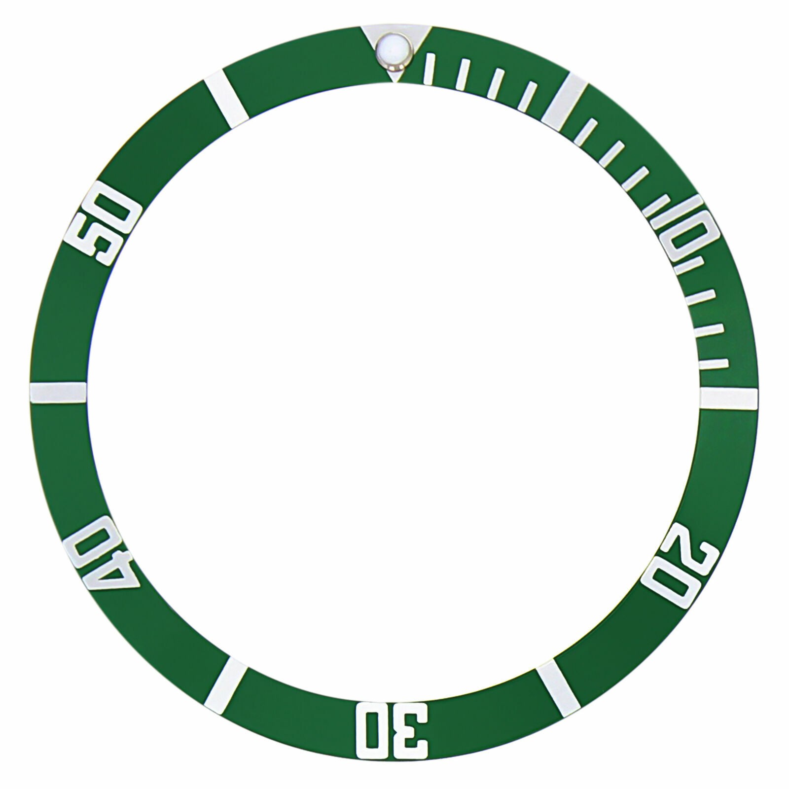 Green Aluminum Replacement Bezel Insert 38mm x 31.50mm For Seiko 6105 7002