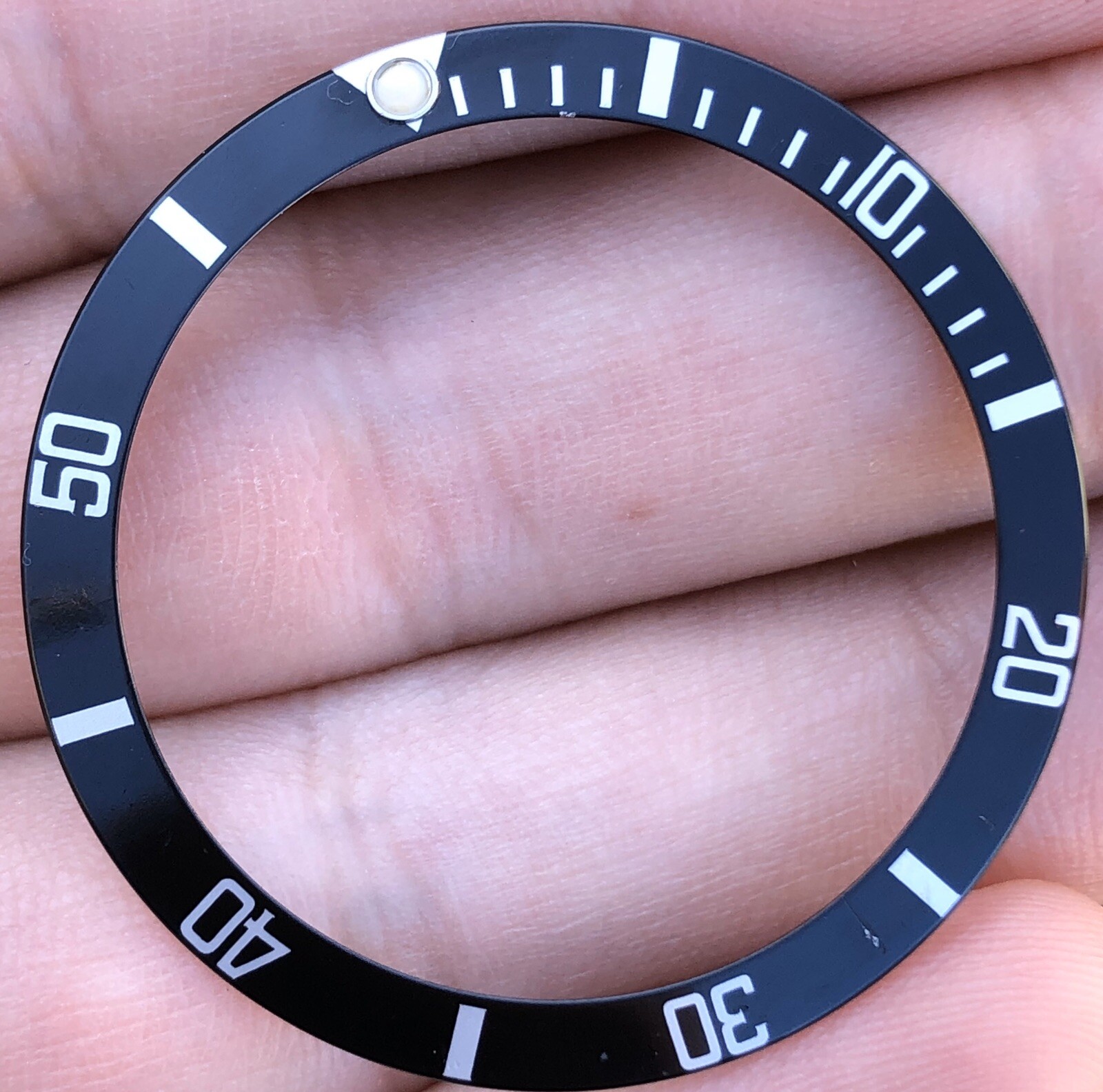 Rolex Submariner Date 16610 16610T 16800 168000 Black Tritium Bezel Insert ORIG