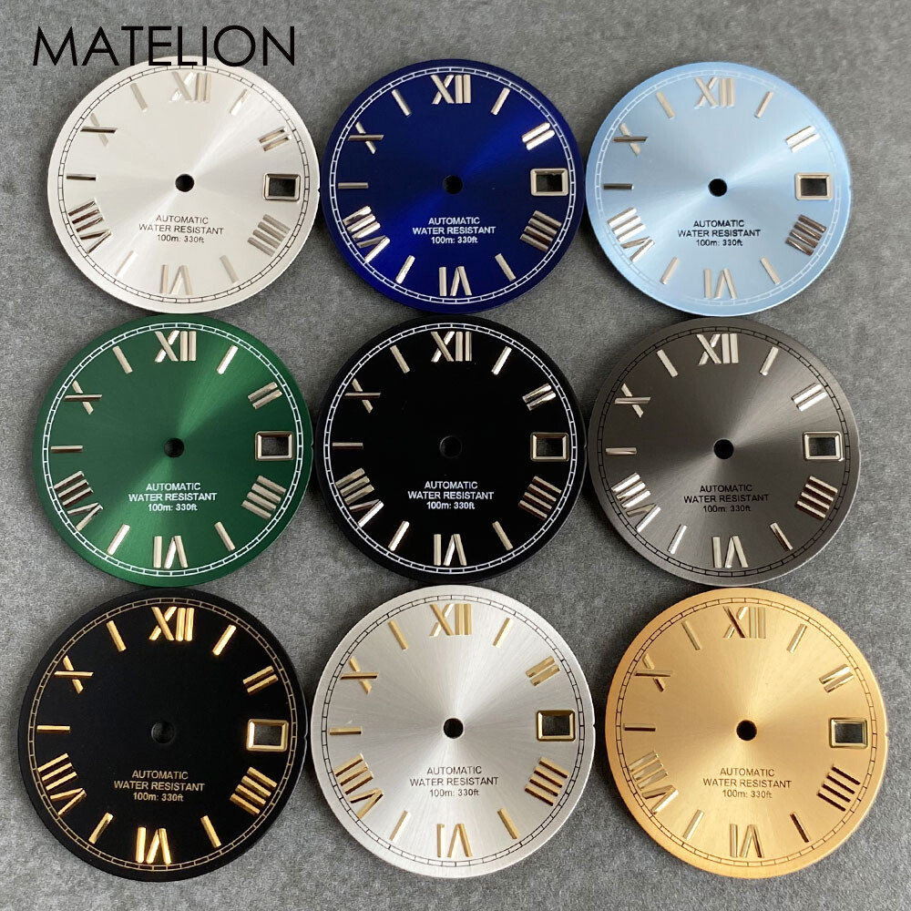 29mm Sunburst Watch Dial Roman Dial for NH35 NH36 NH38 NH70 NH71 NH72 4R35 4R36
